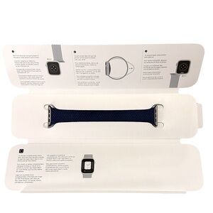 Apple Watch 44mm Atlantic Blue Braided Solo Loop Size 10